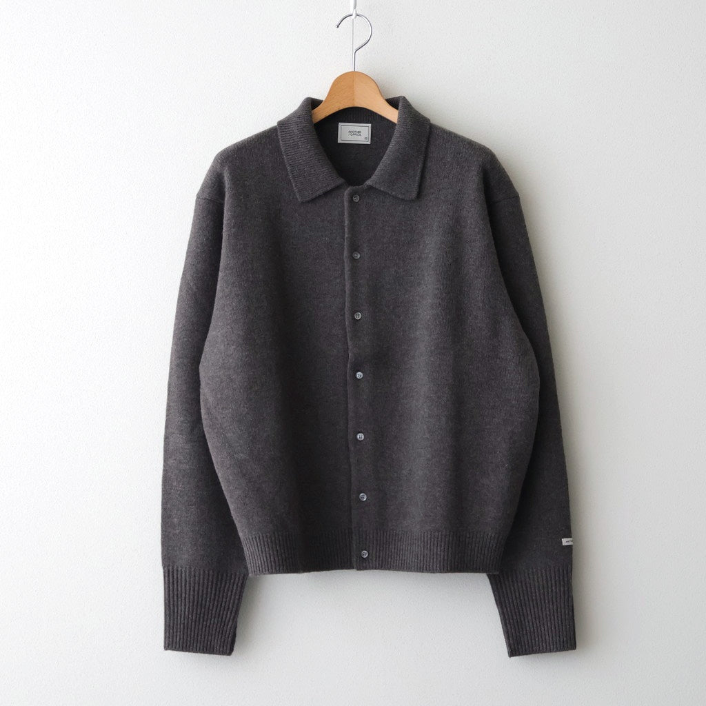 Scape Polo Wool Cardigan #Mole [AOEFKN011] – ciacura