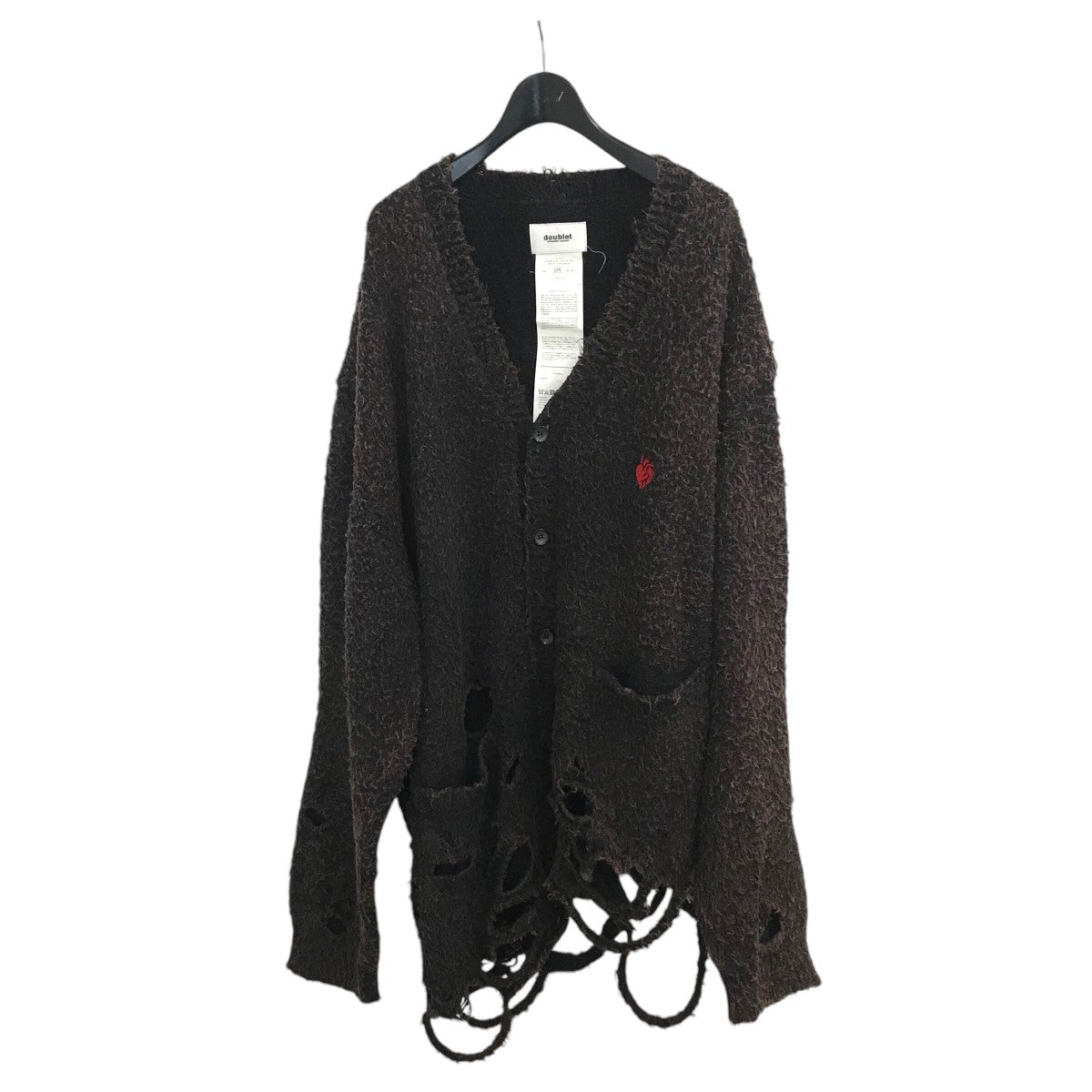 doublet(ダブレット) 24AW「ZOMBIE SILHOUETTE KNIT CARDIGAN