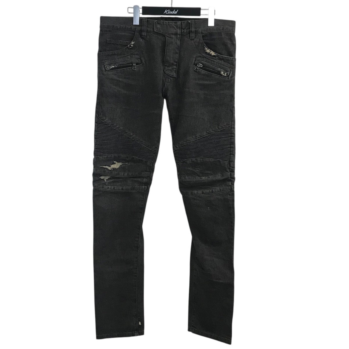 BALMAIN(バルマン) バイカーデニムパンツ ブラック サイズ 32｜【公式