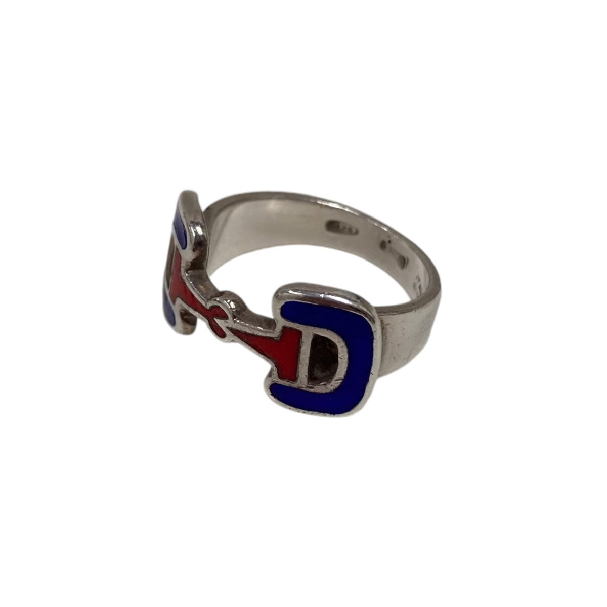 GUCCI(グッチ) 80sホースビットリング ブルー×レッド サイズ 9号
