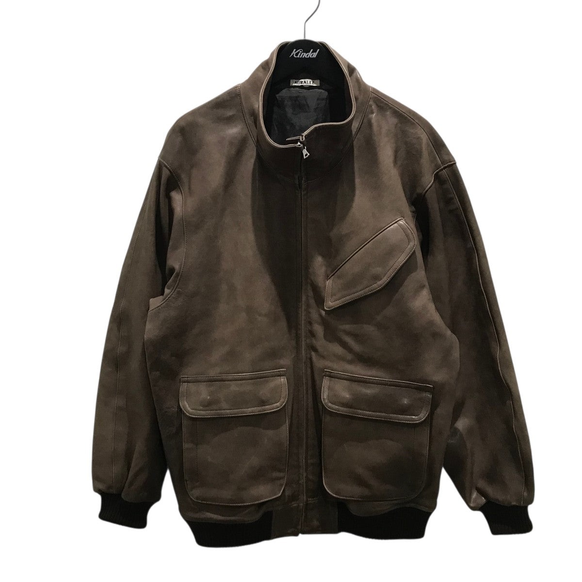 AURALEE(オーラリー) 【HEAVY LAMB LEATHER ZIP BLOUSON】レザー