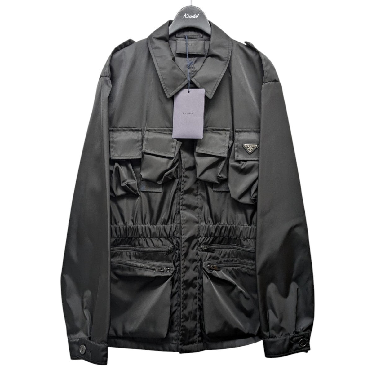 PRADA(プラダ) Re-Nylon サファリジャケット SGC553 ブラック サイズ