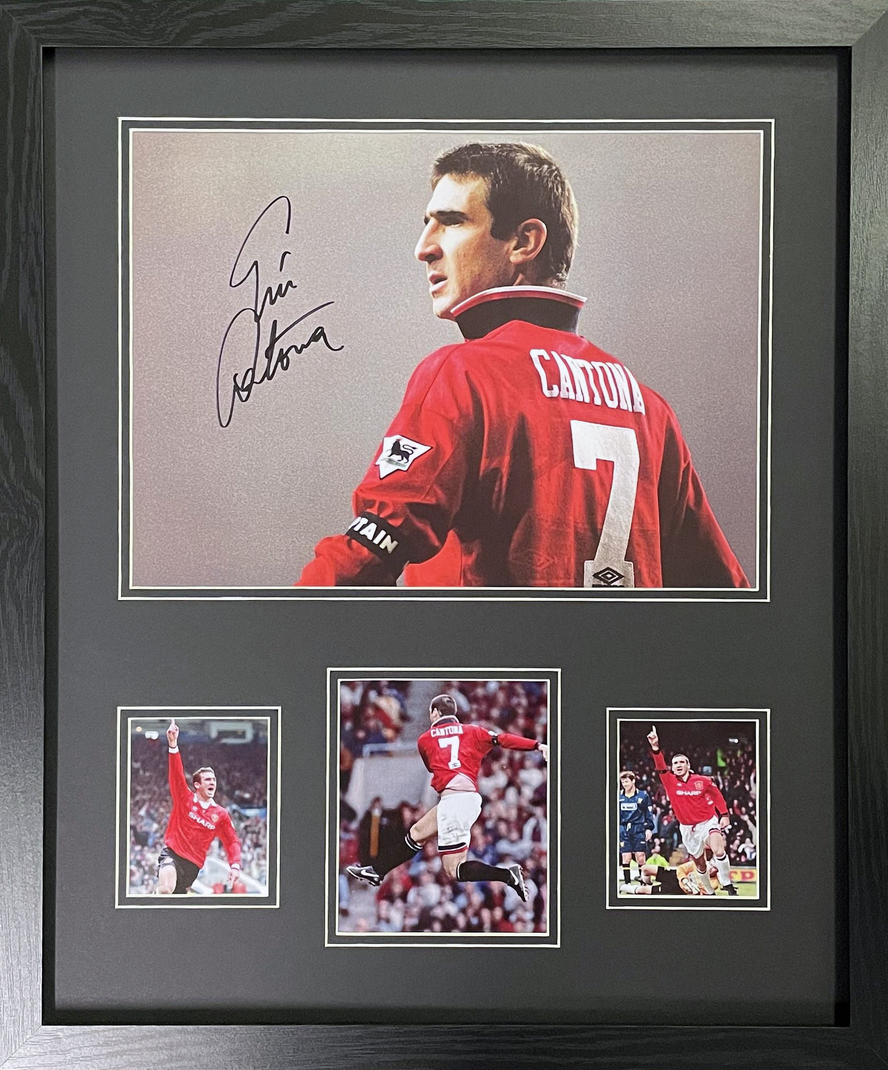 Eric Cantona Manchester United Signed Photo 16''x12'' – National
