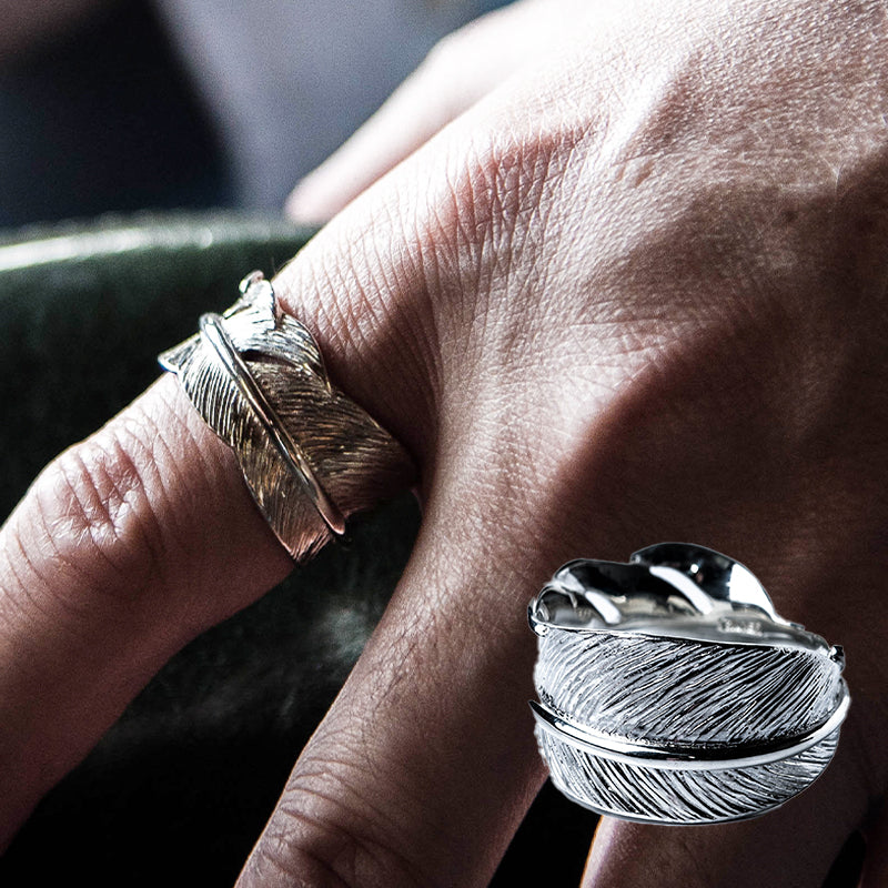 ロッソエブルージュエリー メンズフェザーリング（シルバー925） 運気