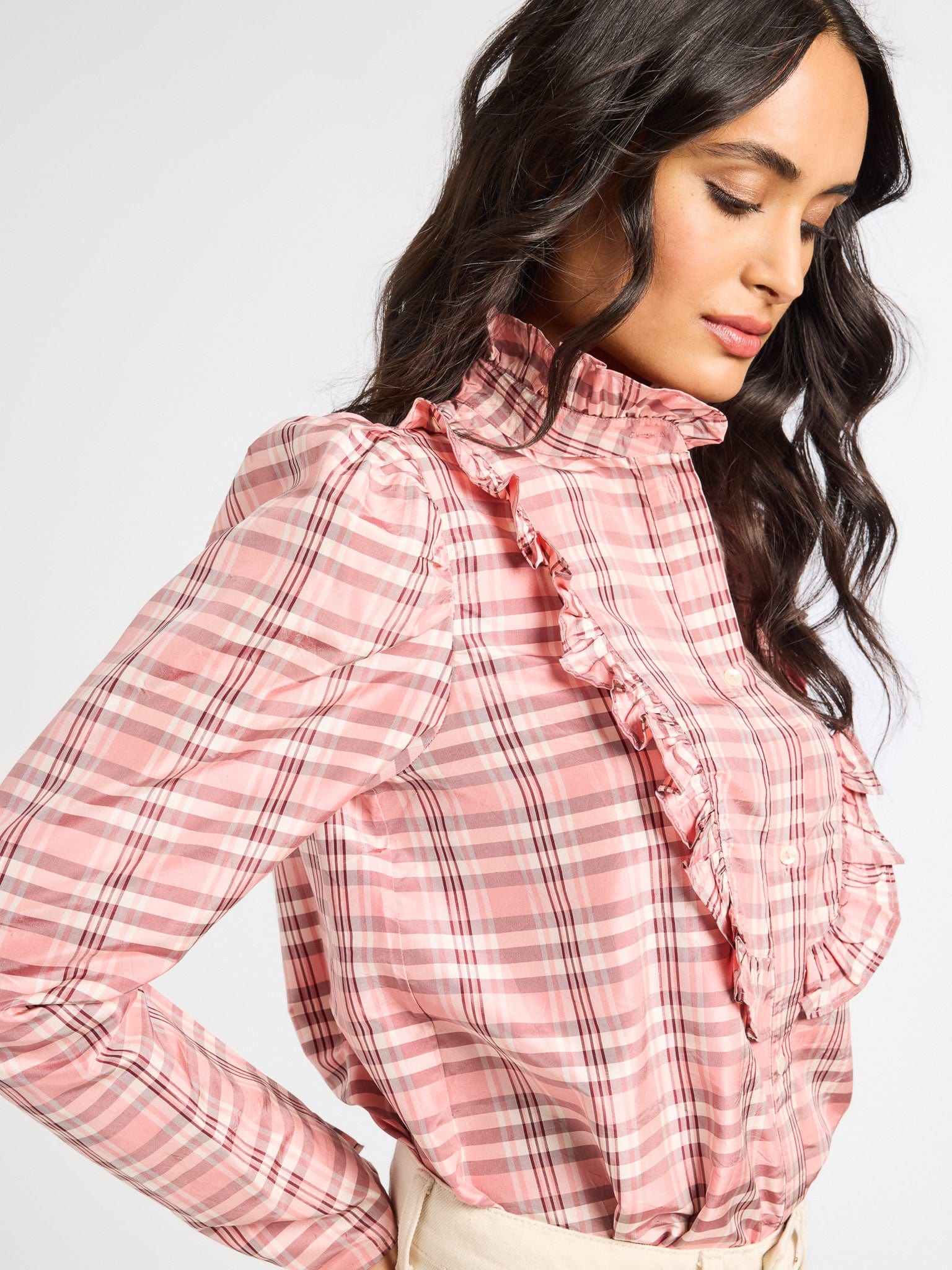 Jolie Top in Sugarplum Taffeta – MILLE