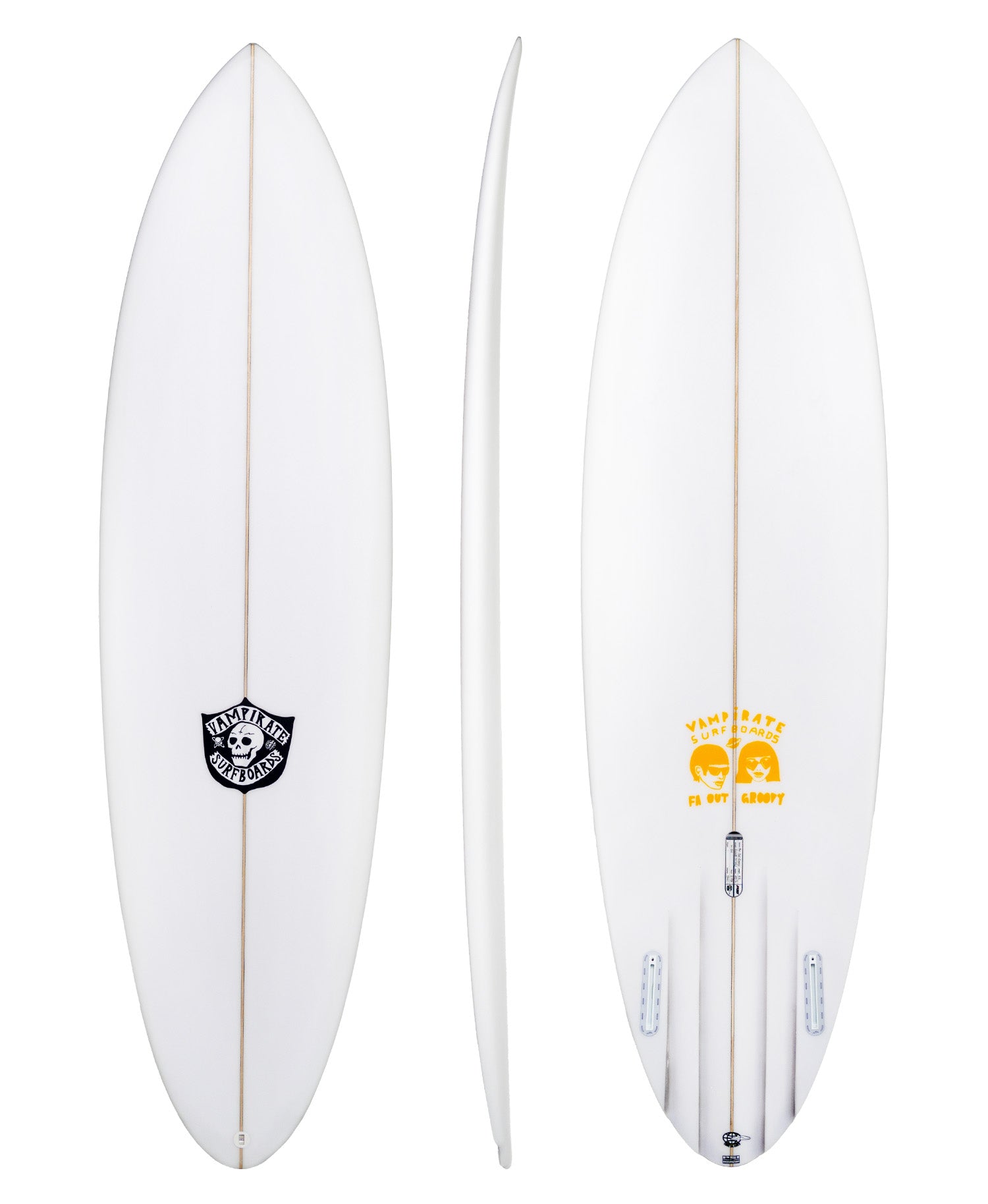 Vampirate 'Far Out Groovy' Twin Fin Surfboard – Sideways