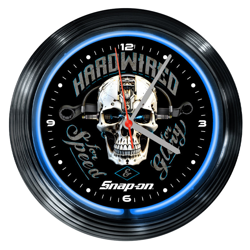 Hardwired Neon Clock – 🇺🇸 Choko / Snap-on