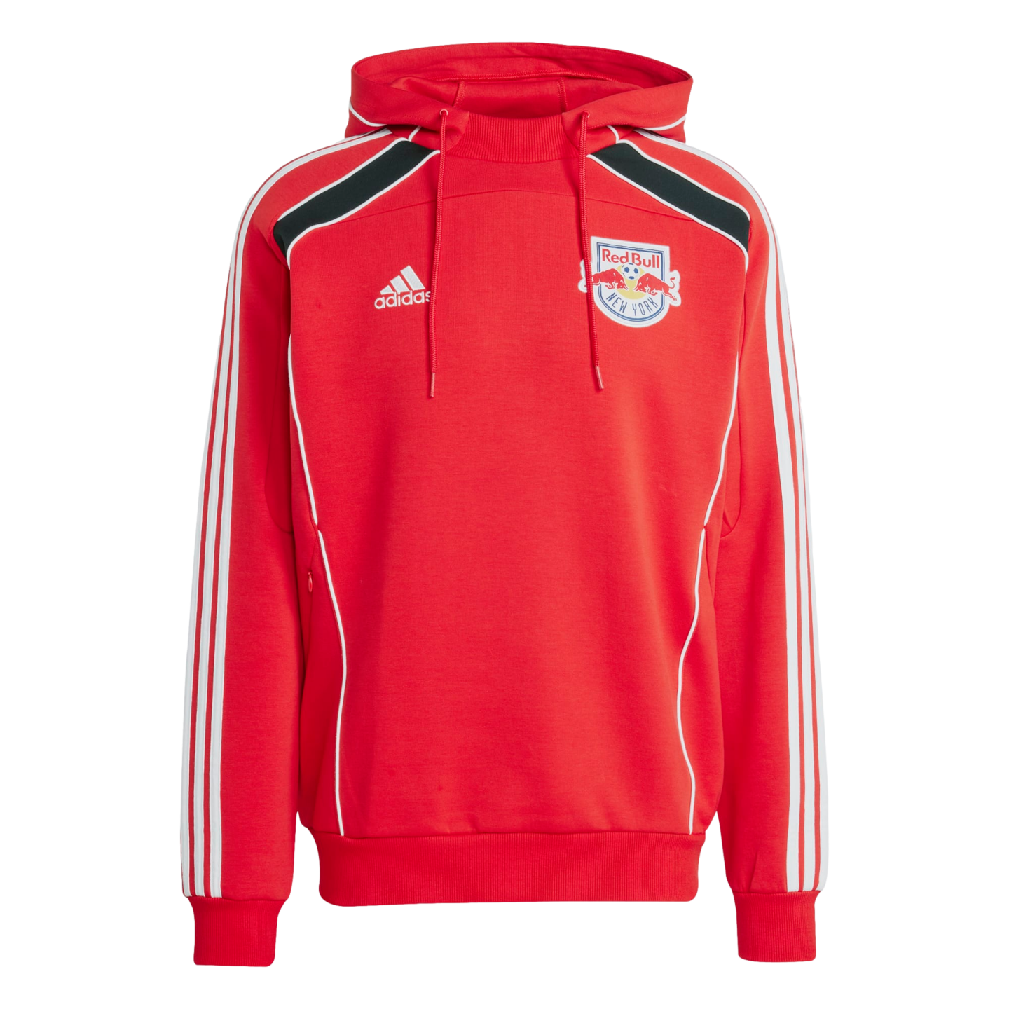 Adidas New York Red Bulls UBP Travel Hoodie Soccer JE5524 Red