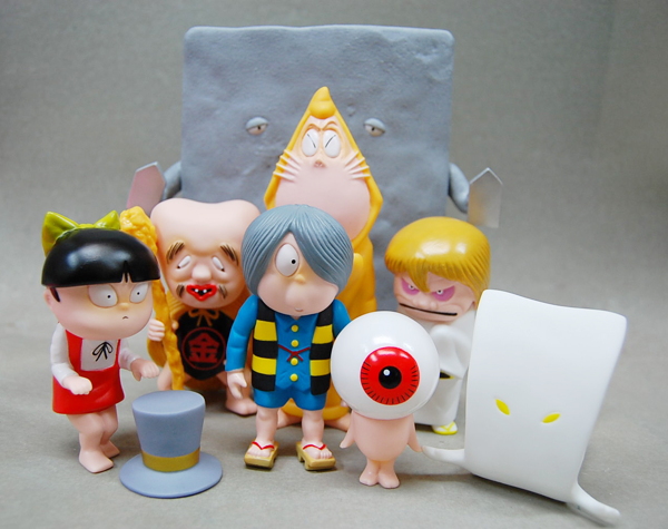 サンガッツ本舗の代表シリーズ［水木しげる奇怪漫画ソフビ列伝］から