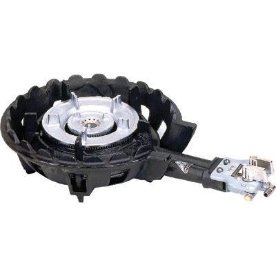 業務用】 タチバナ製作所 ガスバーナー 鋳物コンロ 二重 羽根付 種火無