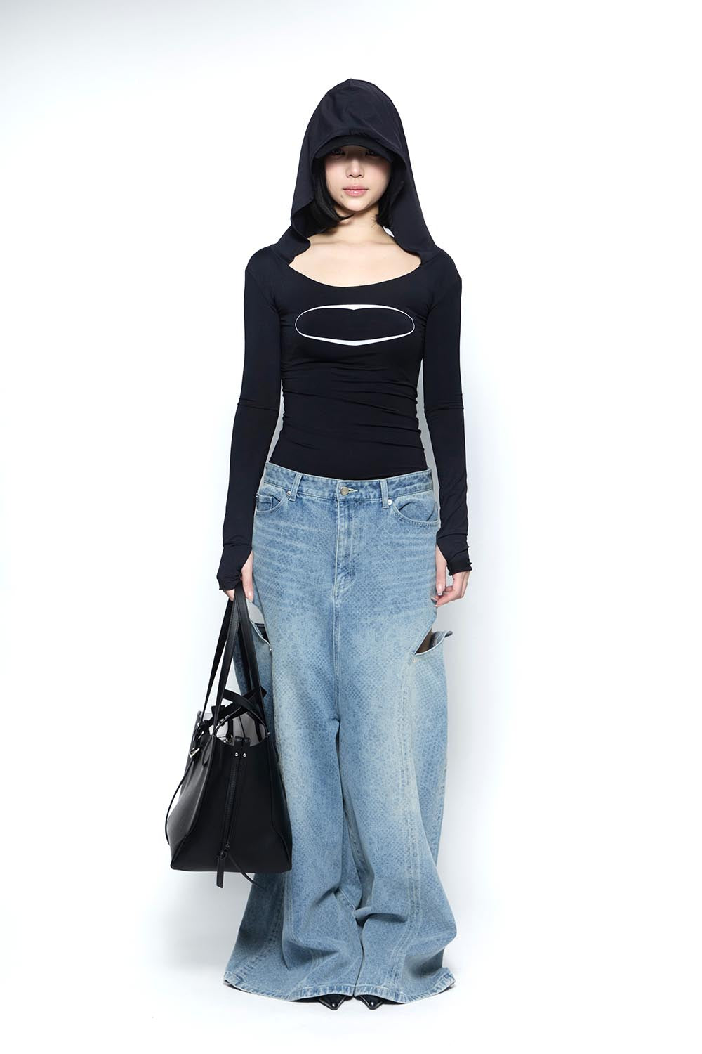 THEREDTHREAD / ザレッドスレッド】S cutting denim2 lace