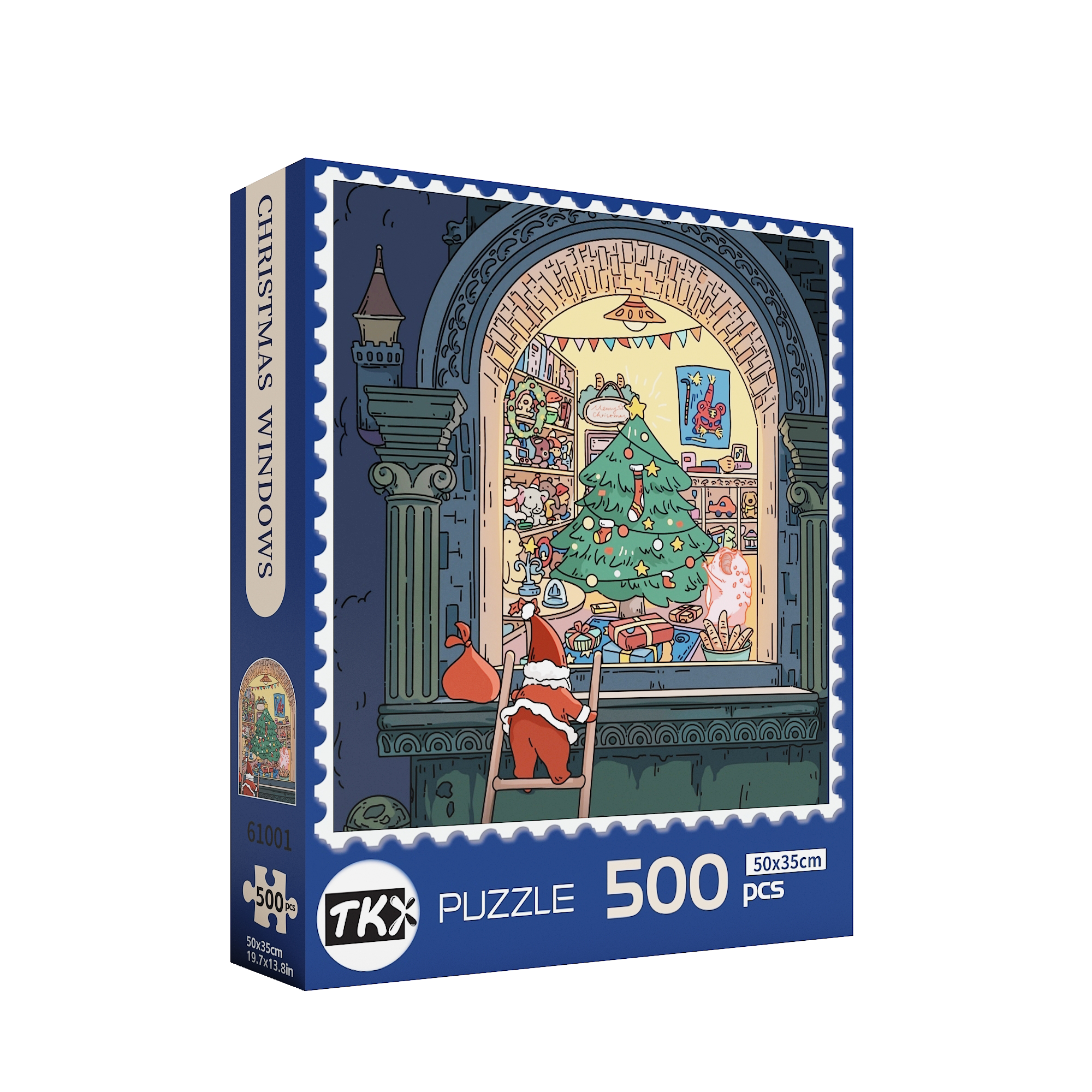 Christmas Windows - Gold Foil – TKX Puzzle