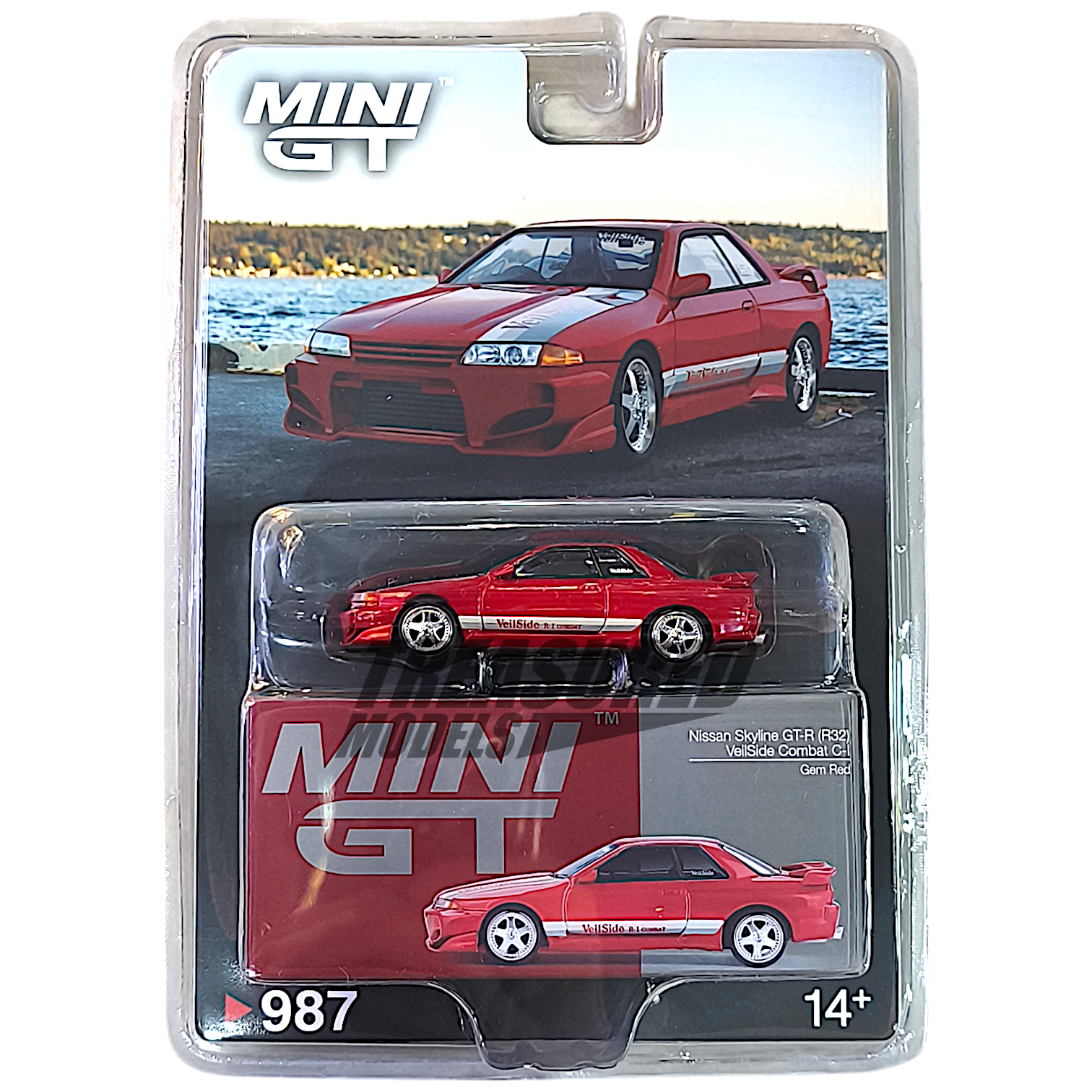 Mini GT Nissan Skyline GT-R (R32) VeilSide Combat C-I Gem Red