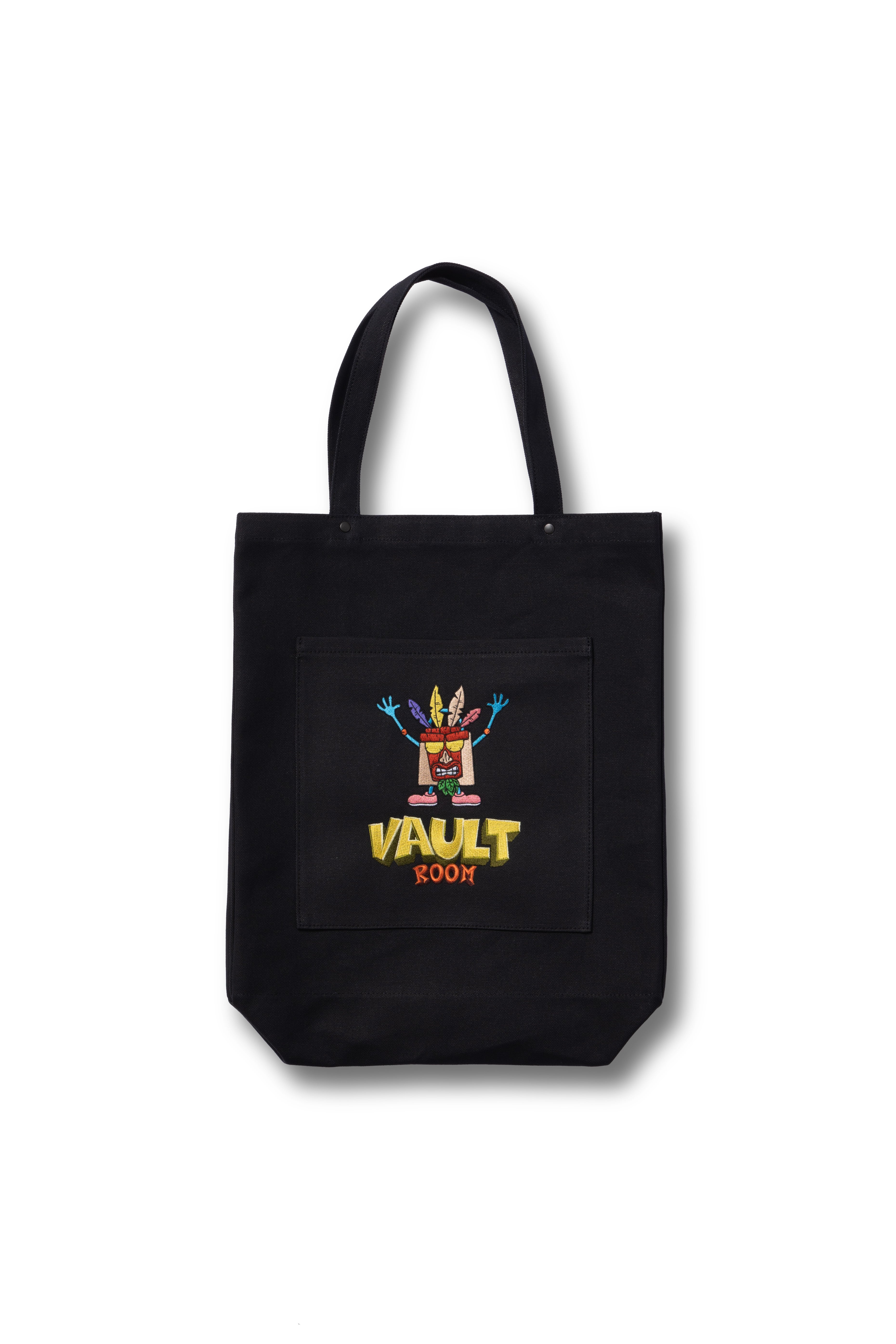 AKUAKU CANVAS TOTE BAG / BLACK – VAULTROOM