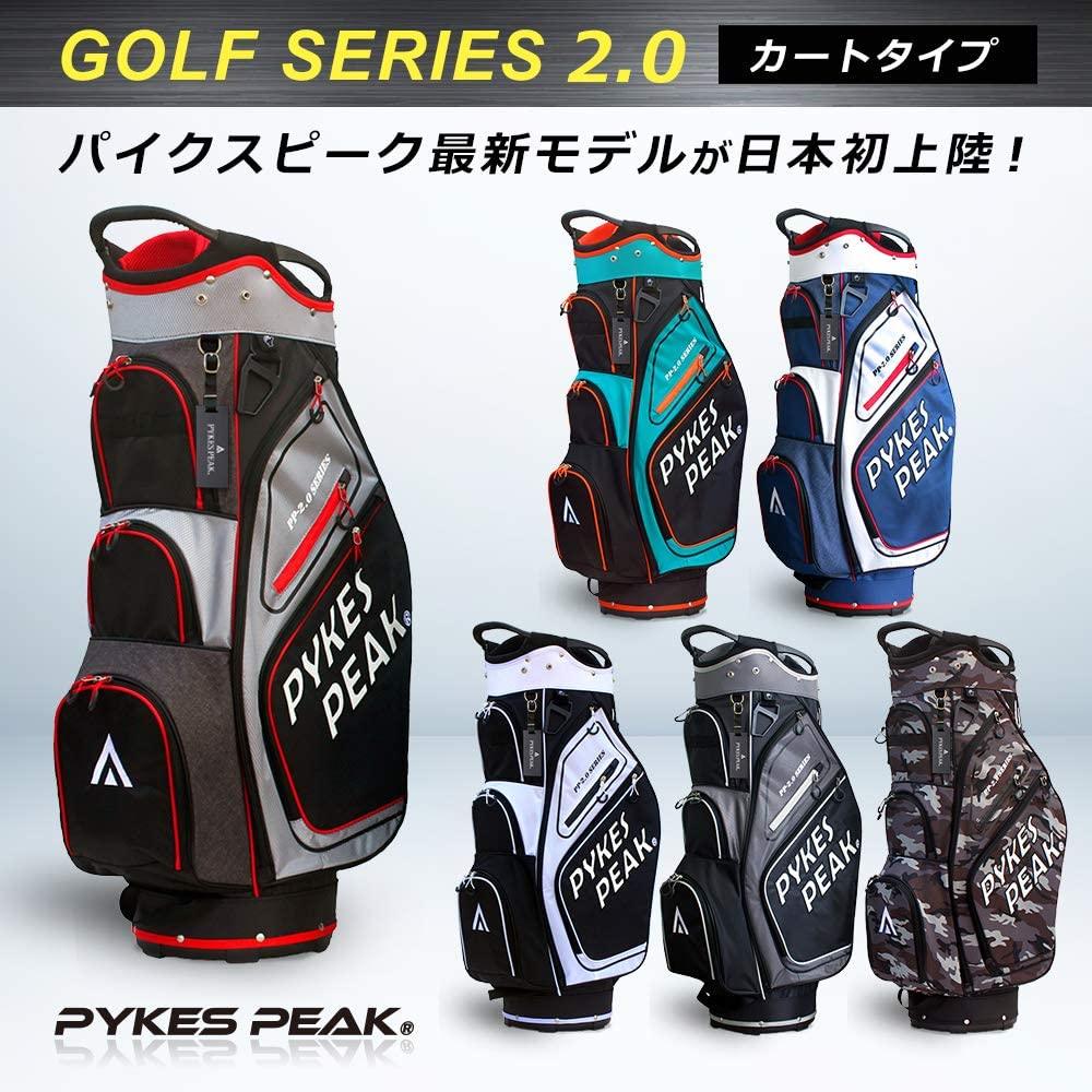アウトレット】PYKES PEAK キャディバッグ カート式 2.4kg 9.5型 14