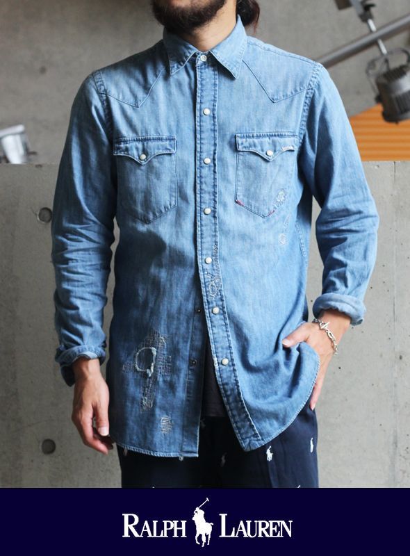 POLO RALPH LAUREN ポロ ラルフローレン DENIMウェスタンシャツを通販