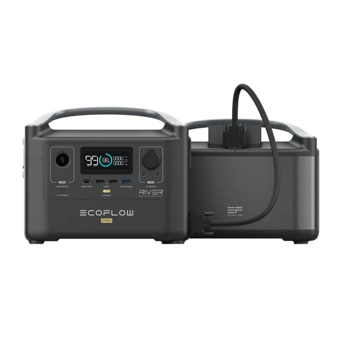 EcoFlow RIVER Pro + RIVER Pro Extra Battery Bundle RIVER600PROAMEB