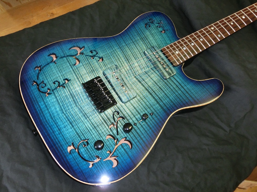 TEC-TL/LTD-KARAKUSA#035/BLS [Blue Burst] | Provision Guitar