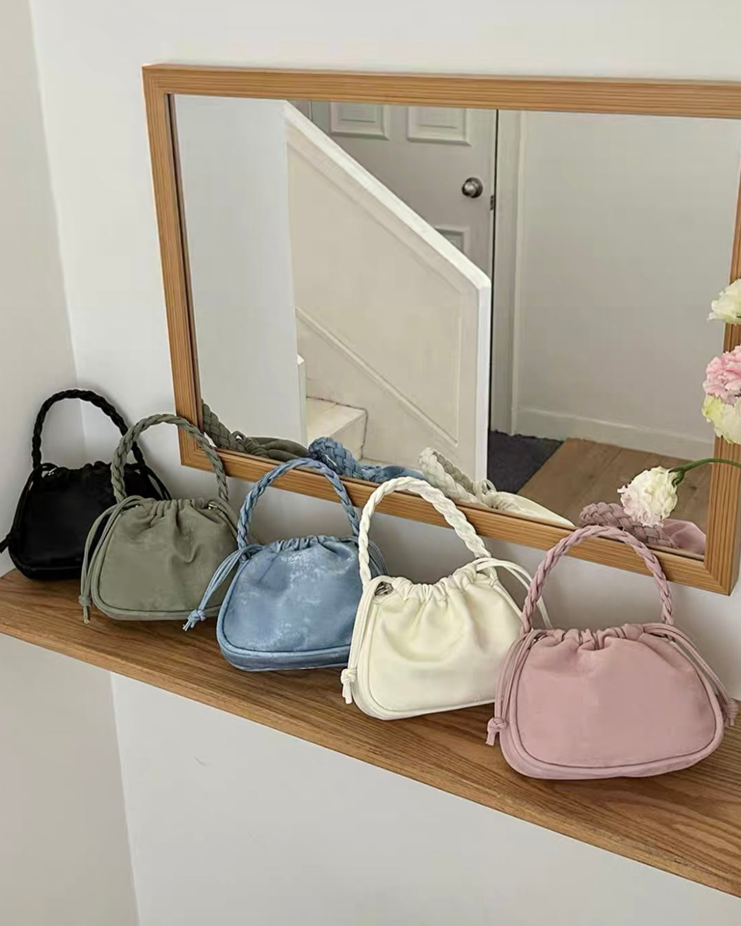 2wayツイストハンドルドロストバッグ – QúON