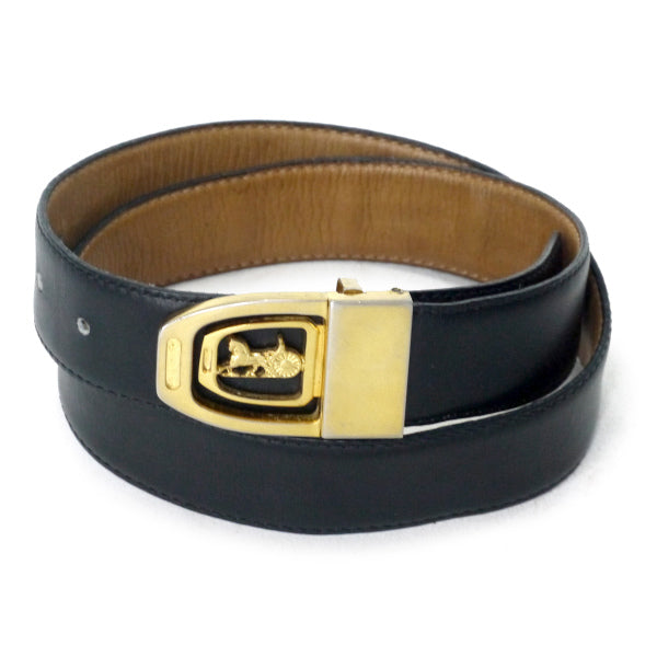 OLD CELINE 馬車バックル リバーシブルベルト（黒/茶） – Vintage Shop