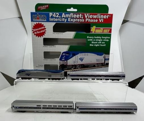 Kato 106-6285 N Scale Amtrak Passenger Train Set (Set of 4) – Trainz