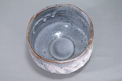 孝山窯 中村孝二作 鼠志野茶碗 【器道楽】