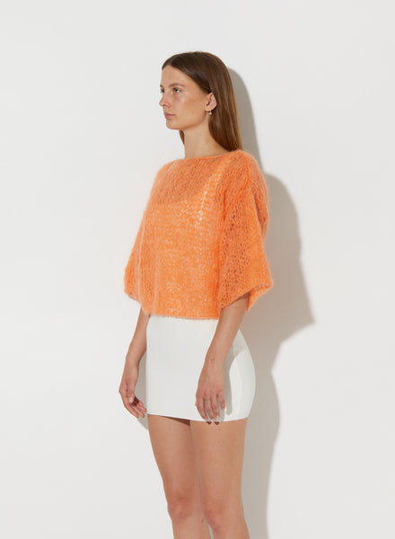 Mohair T Shirt | Light Cantaloupe – Well Heeled