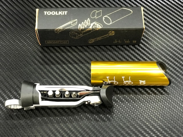 BROMPTON「20 YEARS IN ASIA」ゴールドアルマイトのツールキット