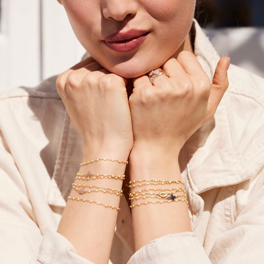 Classic Gigi Mimosa Bracelet, Yellow Gold, 6.7