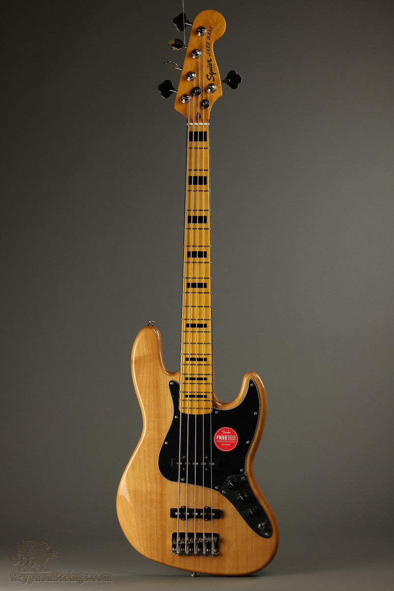 Squier Classic Vibe '70s Jazz Bass® V, Maple Fingerboard, Natural