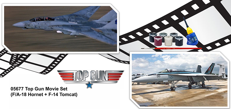 トップ ガン ムービーセット（F/A-18E & F-14A） | 株式会社 ハセガワ