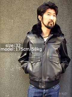 SCHOTT [ショット] 184SM A-2 Flight Jacket ブラック-Jalana