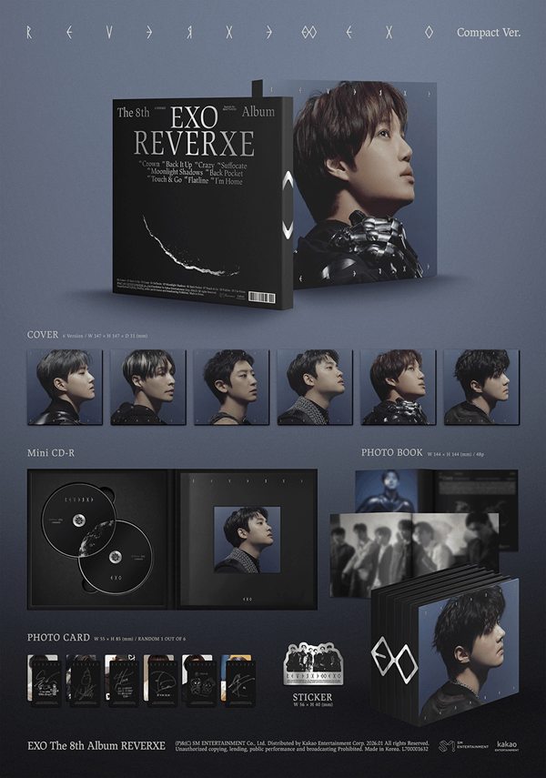 EXO 8TH ALBUM REVERXE (COMPACT VER.) - Kpop USA