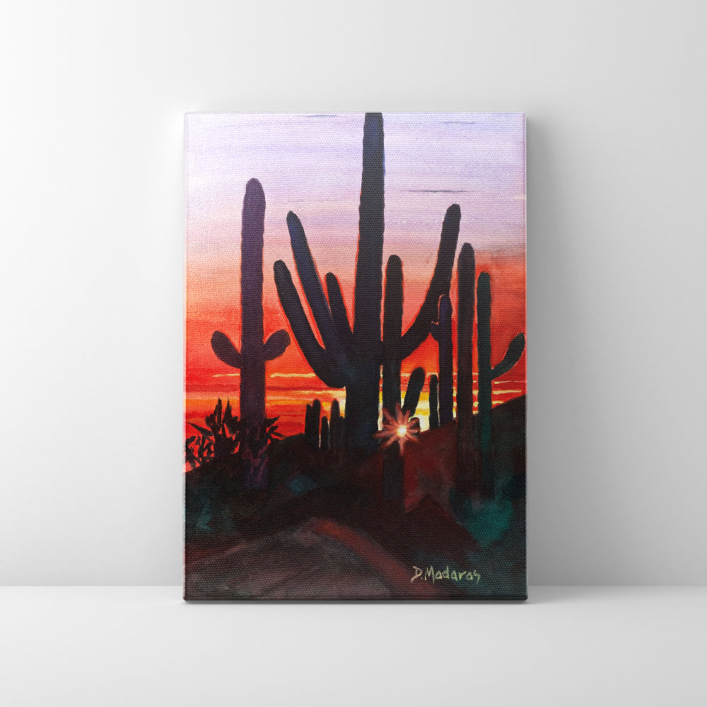 Sunset at Dove Mountain- Mini Canvas – Madaras Gallery