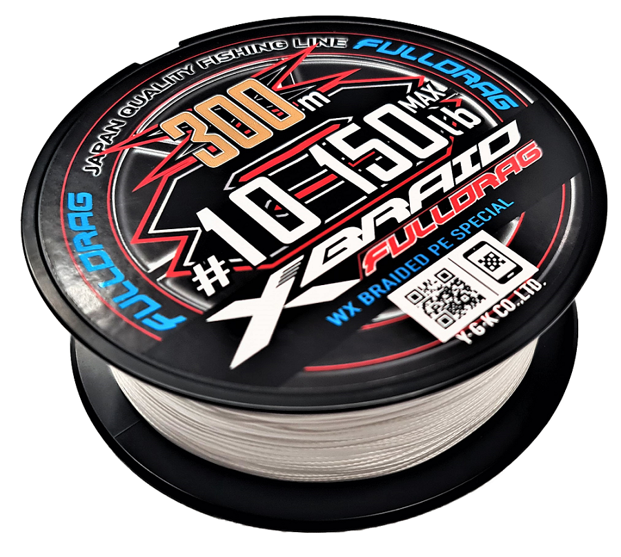 YGK X-Braid x8 Fulldrag PE#10 150lb 300m