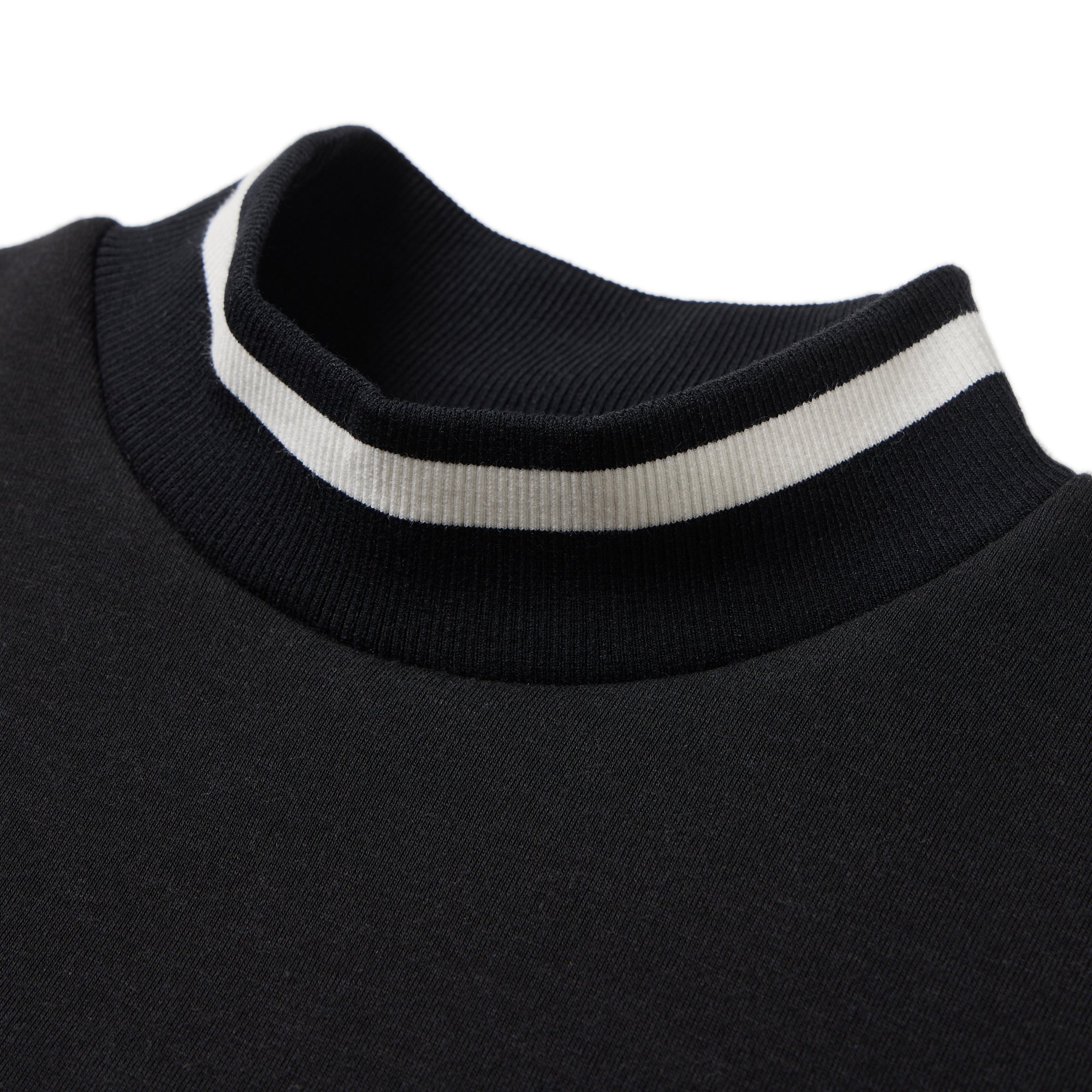 Women's テックスウェット モックネック クルーネック ブラック