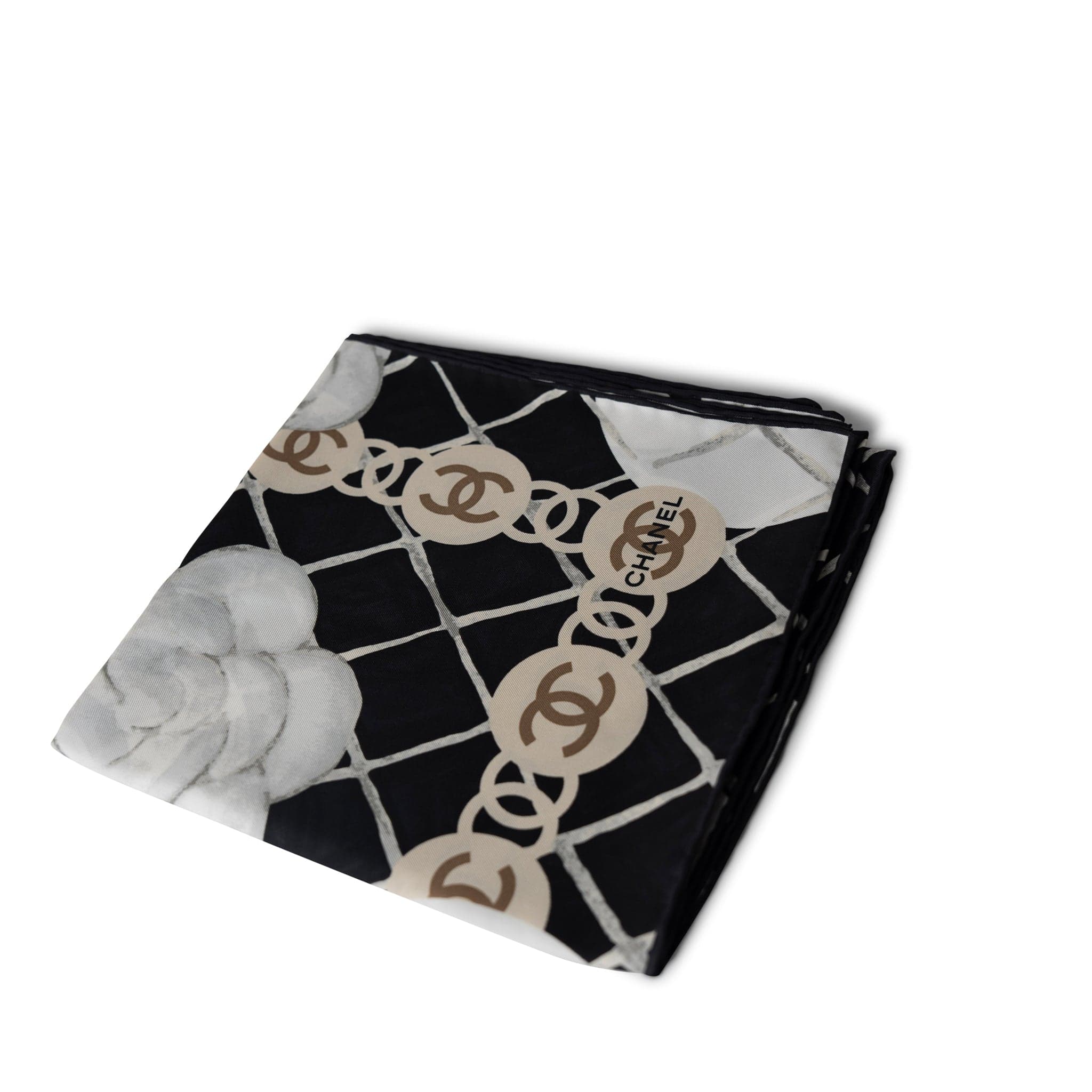CC Square Scarf Black – REDELUXE