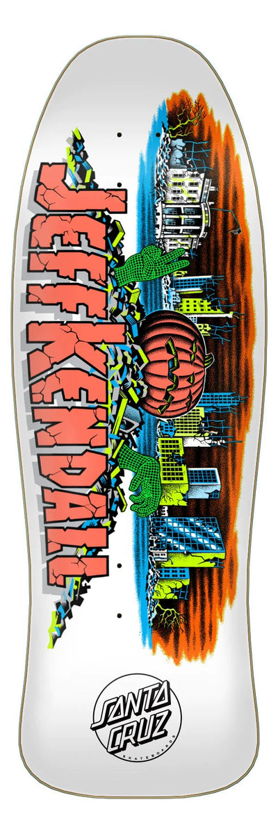 10in x 30.12in Kendall Pumpkin Reissue Santa Cruz Skateboard Deck