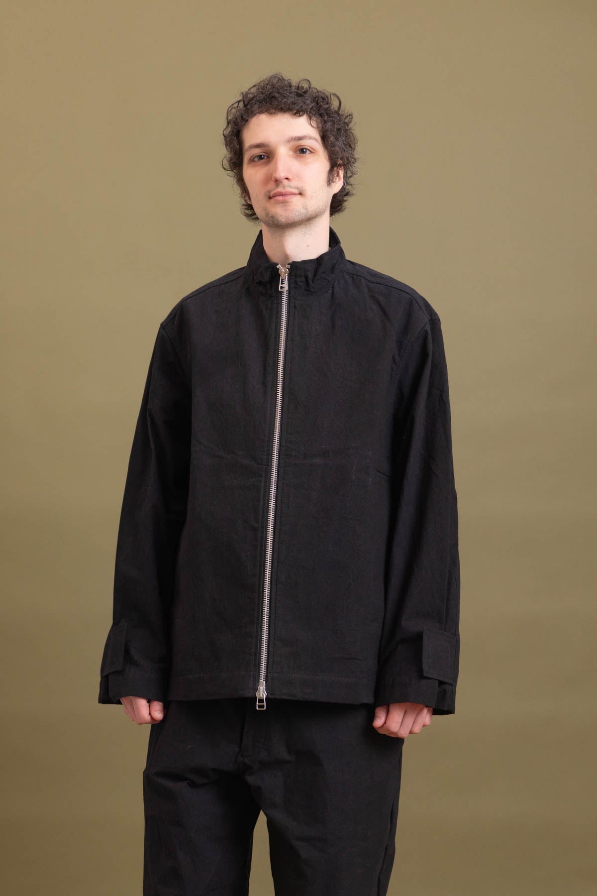 R18 S7 BLOCK JACKET IN BLACK WAX