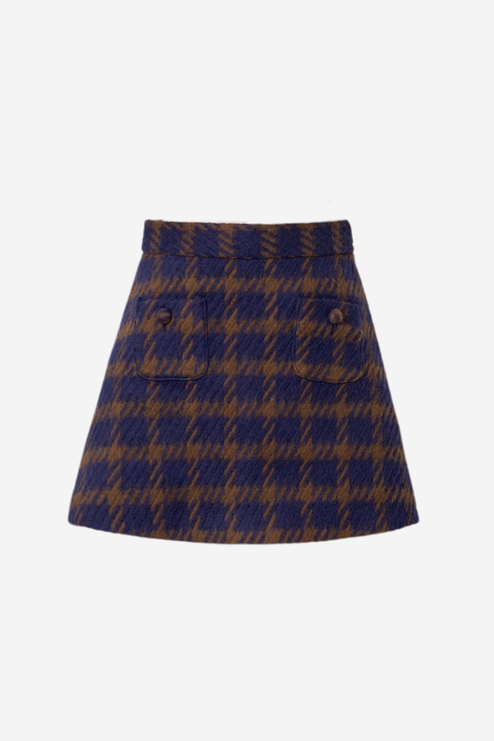 angora check tweed skort – shéller / シェリエ