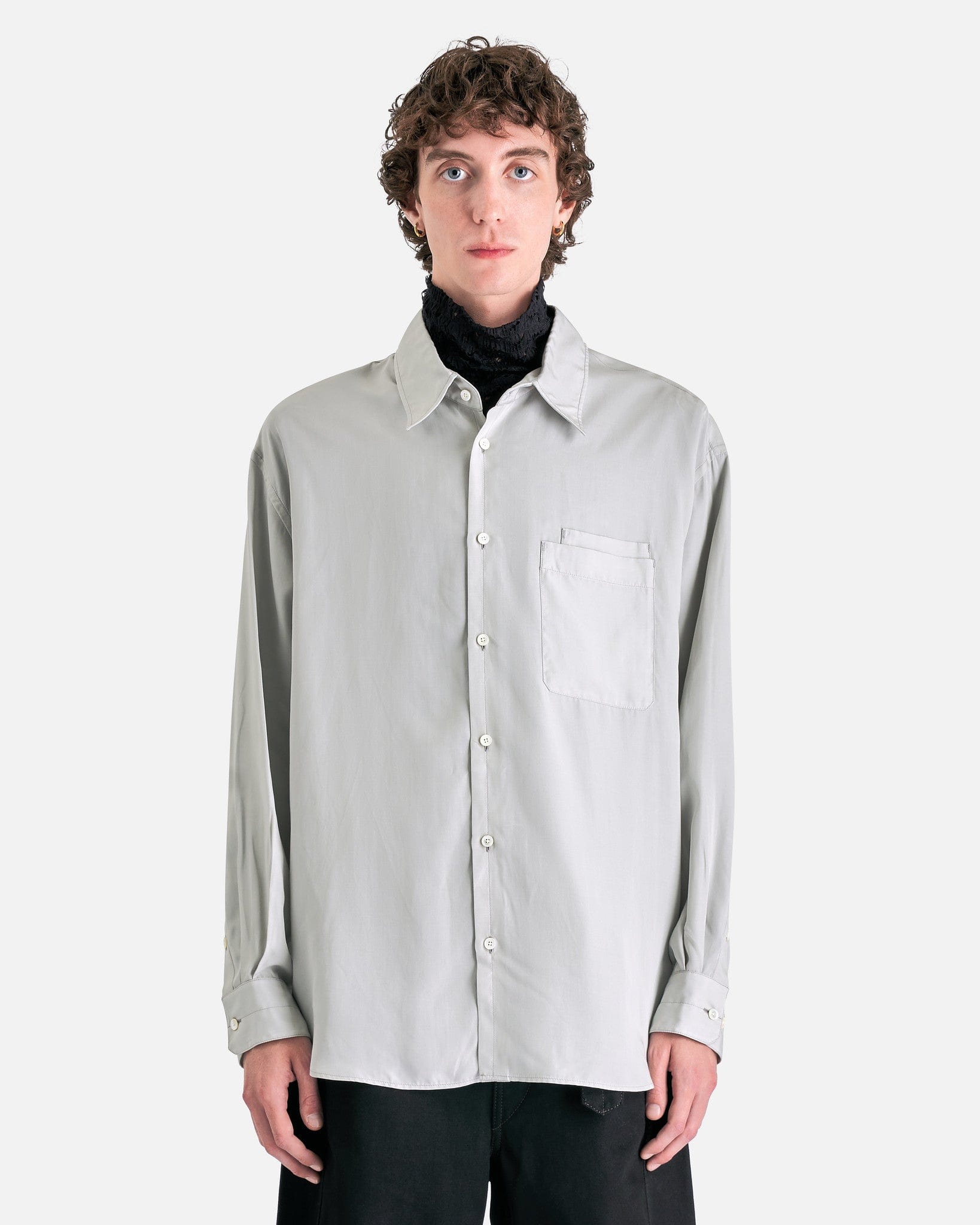 Double Pocket LS Shirt in Cloud Grey – SVRN