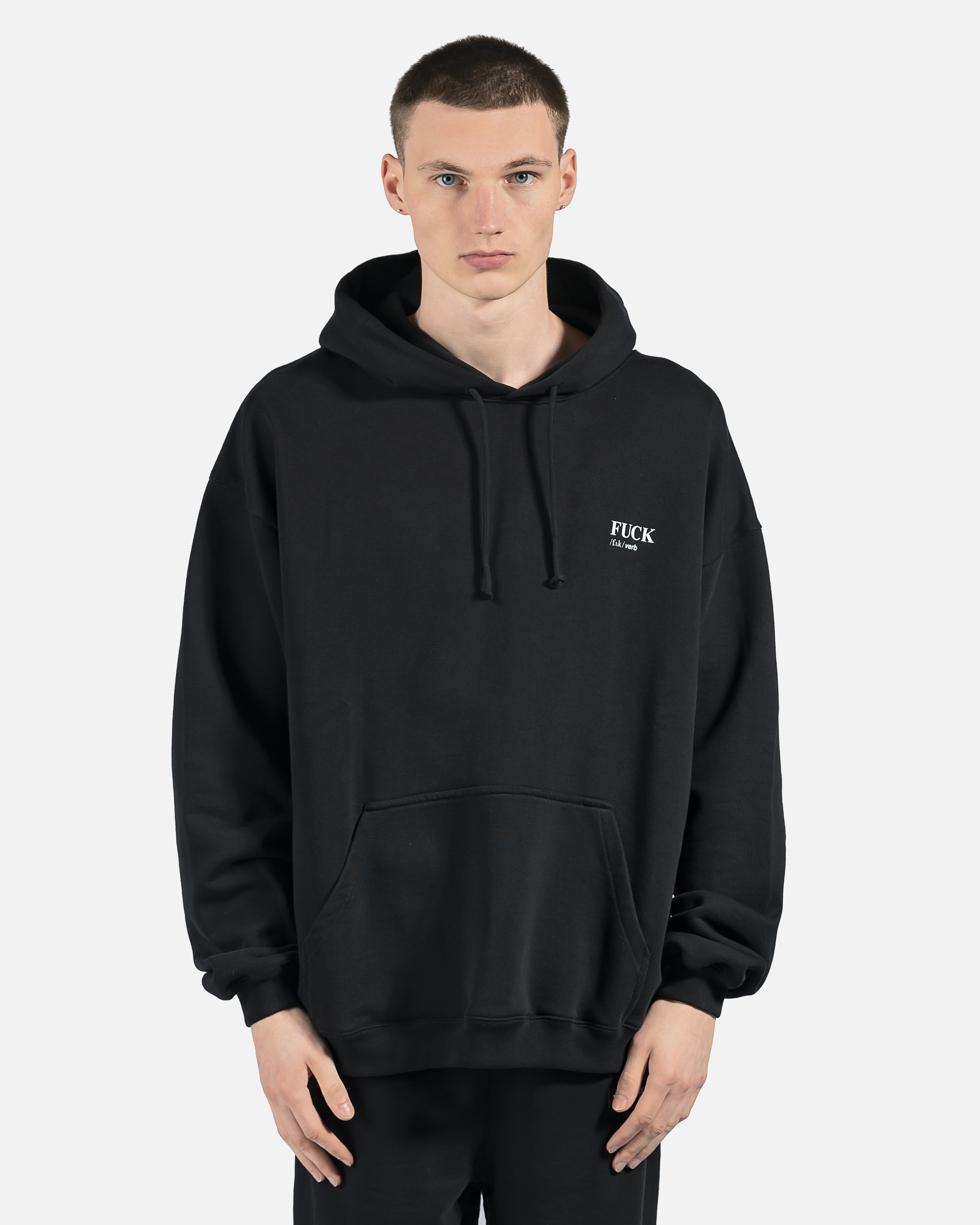 Fuck Definition Hoodie in Black – SVRN