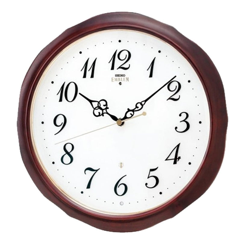 SEIKO EMBLEM（セイコー エムブレム）木枠 電波掛け時計 HS554B