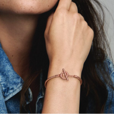 Pandora Moments T-Bar Snake Chain Bracelet - Anfesas Jewelers