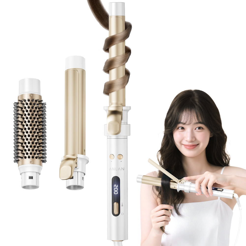 3IN1オートカールアイロン ヘアアイロン 自動&手動両用