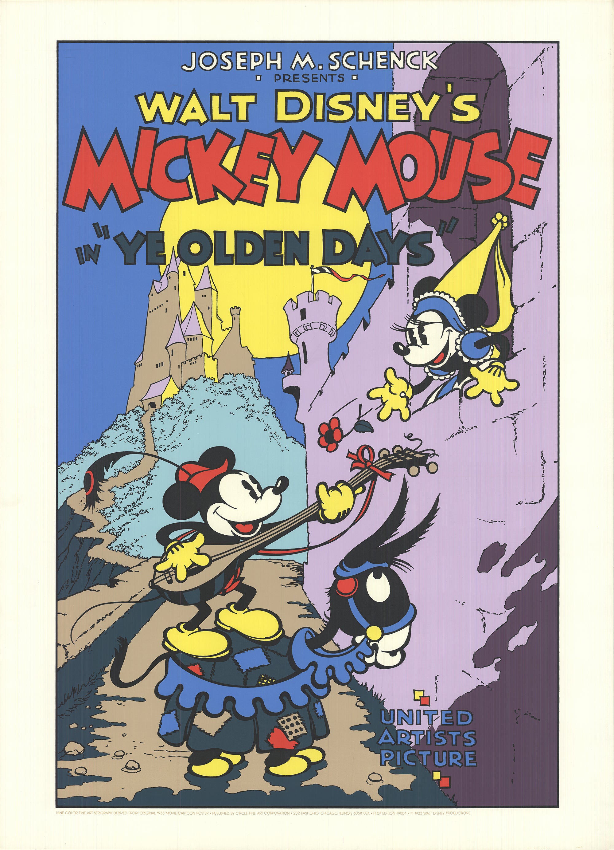 WALT DISNEY Mickey Mouse- Ye Olden Days – ArtWise