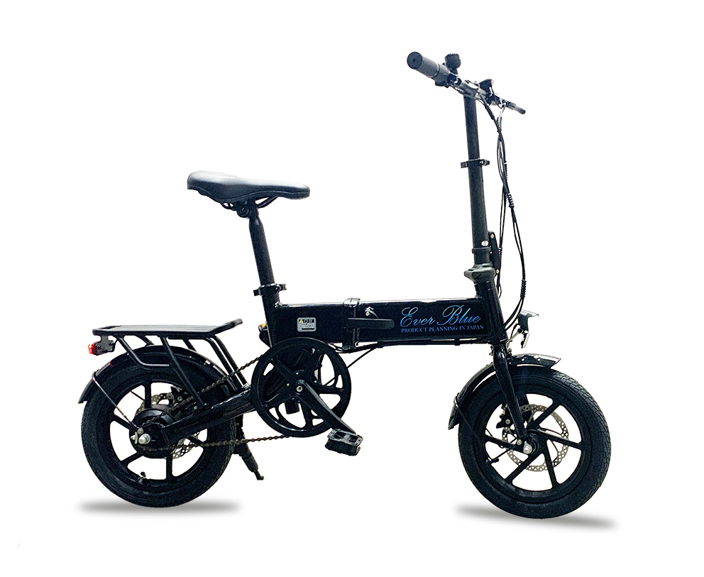 モペット フル電動自転車 折りたたみフルアルミ EVER-BLUE 14インチ