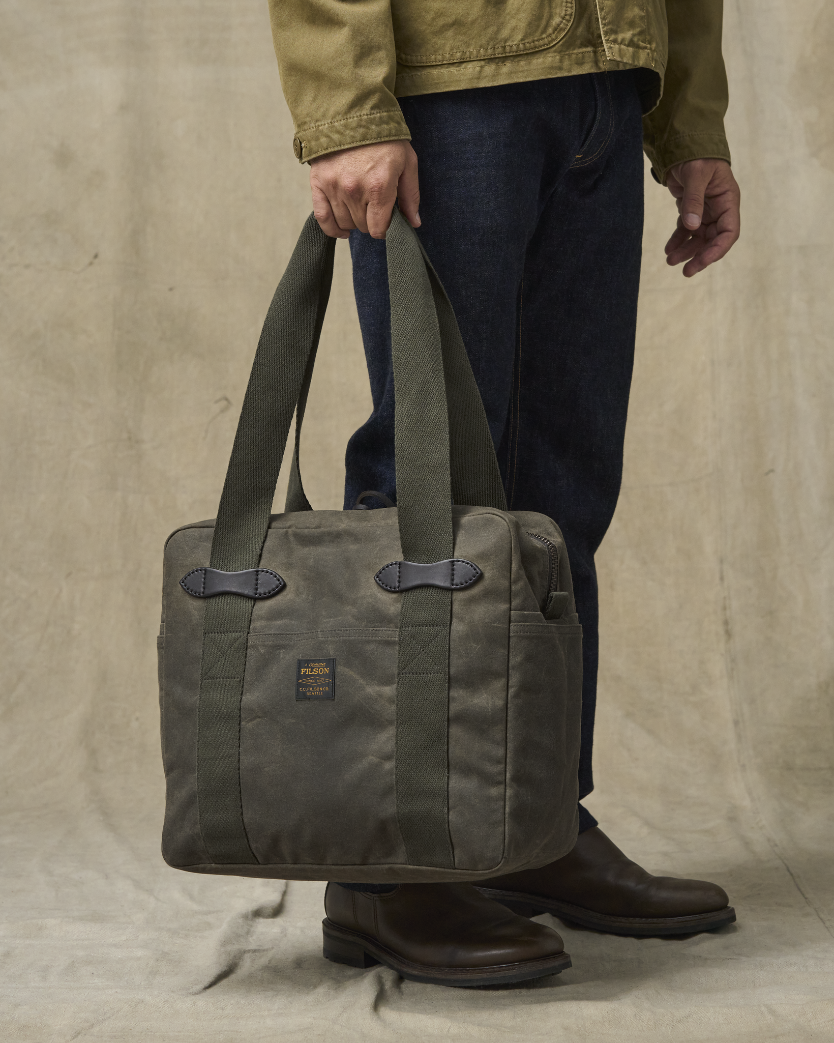 Tin Cloth Zipper Tote Bag | Filson