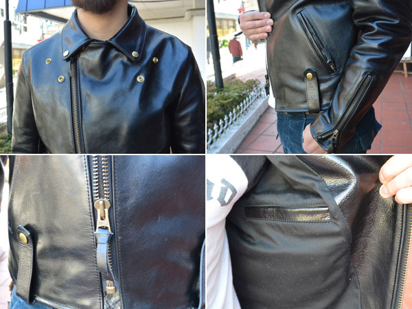FULLNELSON LEATHER JACKET DOUBLE RIDERS フルネルソン レザー