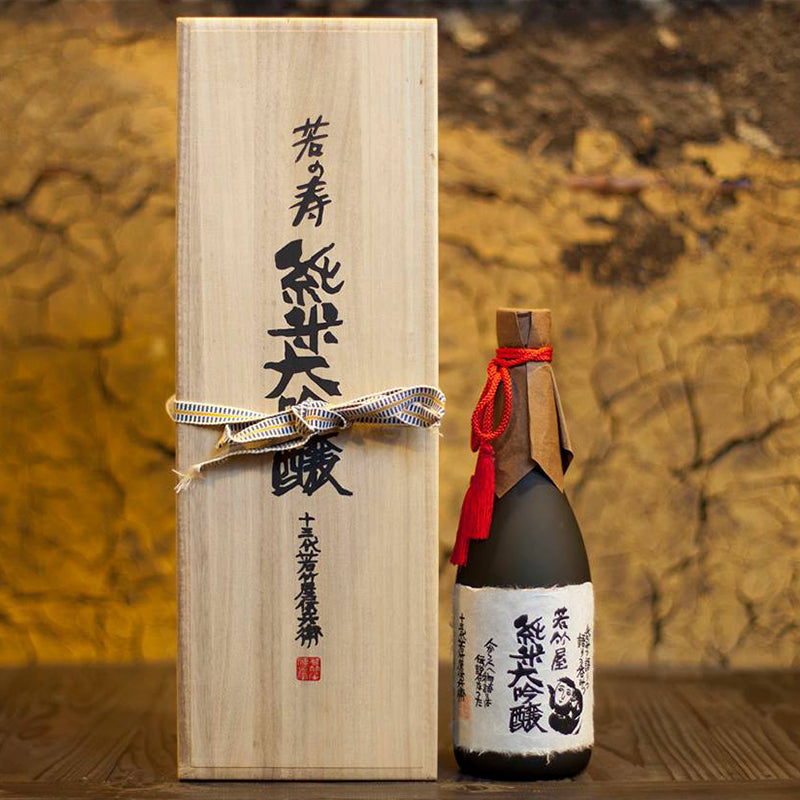 若竹屋 純米大吟醸 【木箱入/常温配送】 – 若竹屋・元禄蔵